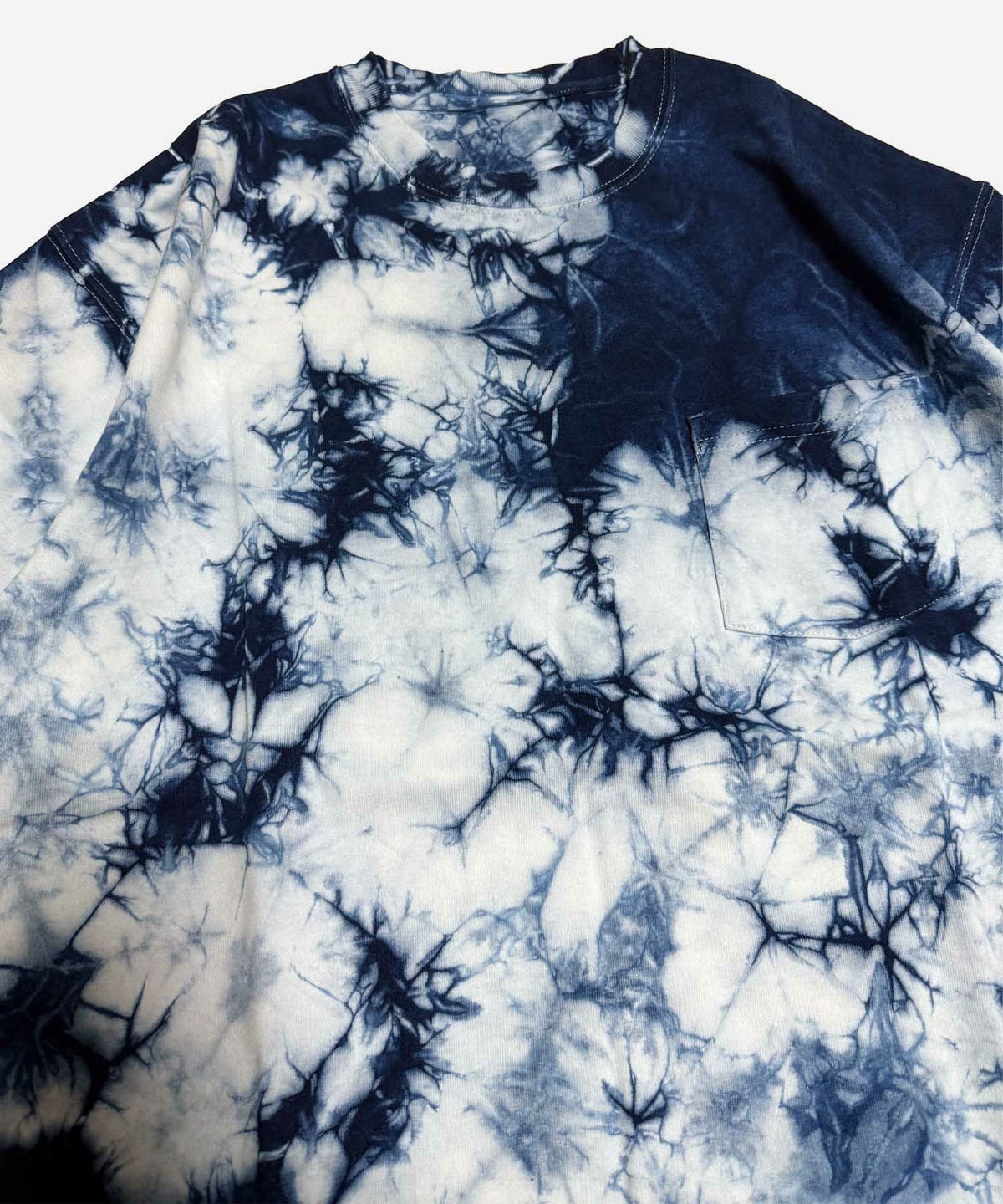 KODAI YASUNO 藍染めポケットTシャツ 水飛沫