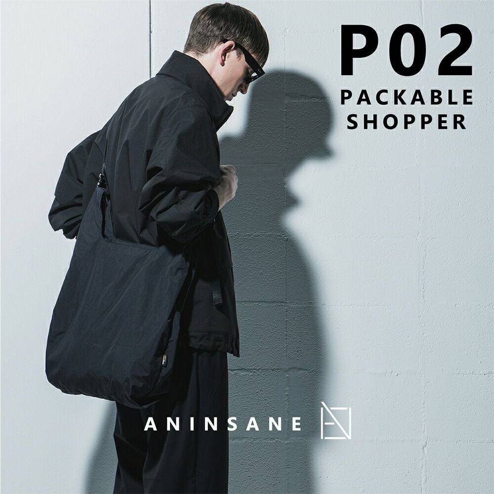 ANINSANE アンインセイン P02 ポケッタブルショッパーエコバッグ
