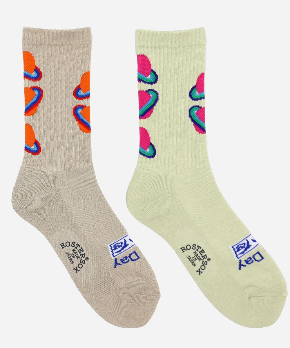 ROSTER SOX THREE HEART by X ソックス｜RX-83 | VDS BIRDS EYE