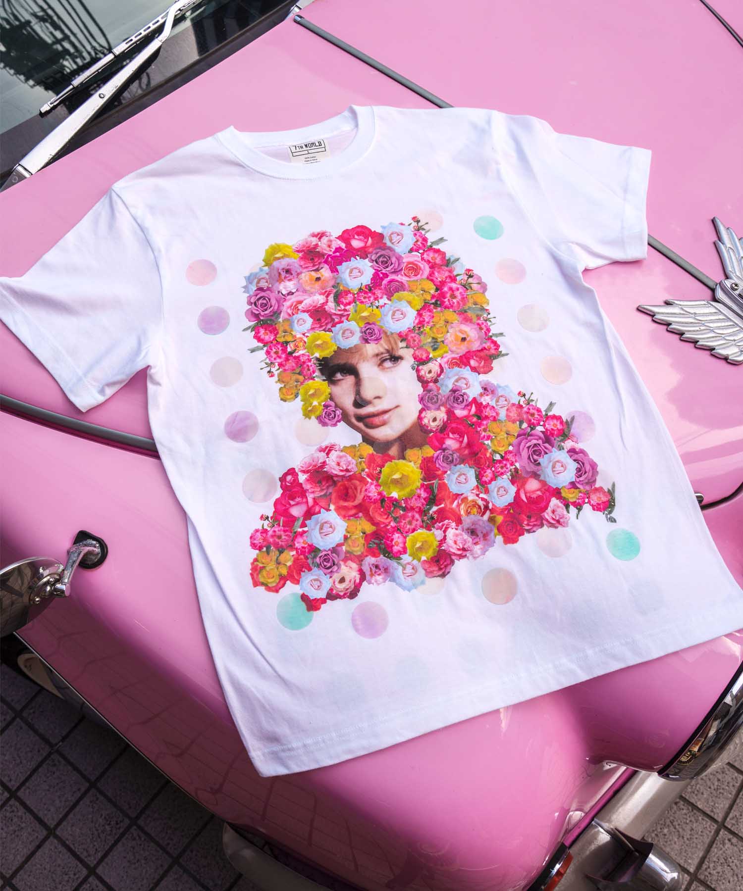 7th WORLD Rose Tiara T-shirt | VDS BIRDS EYE