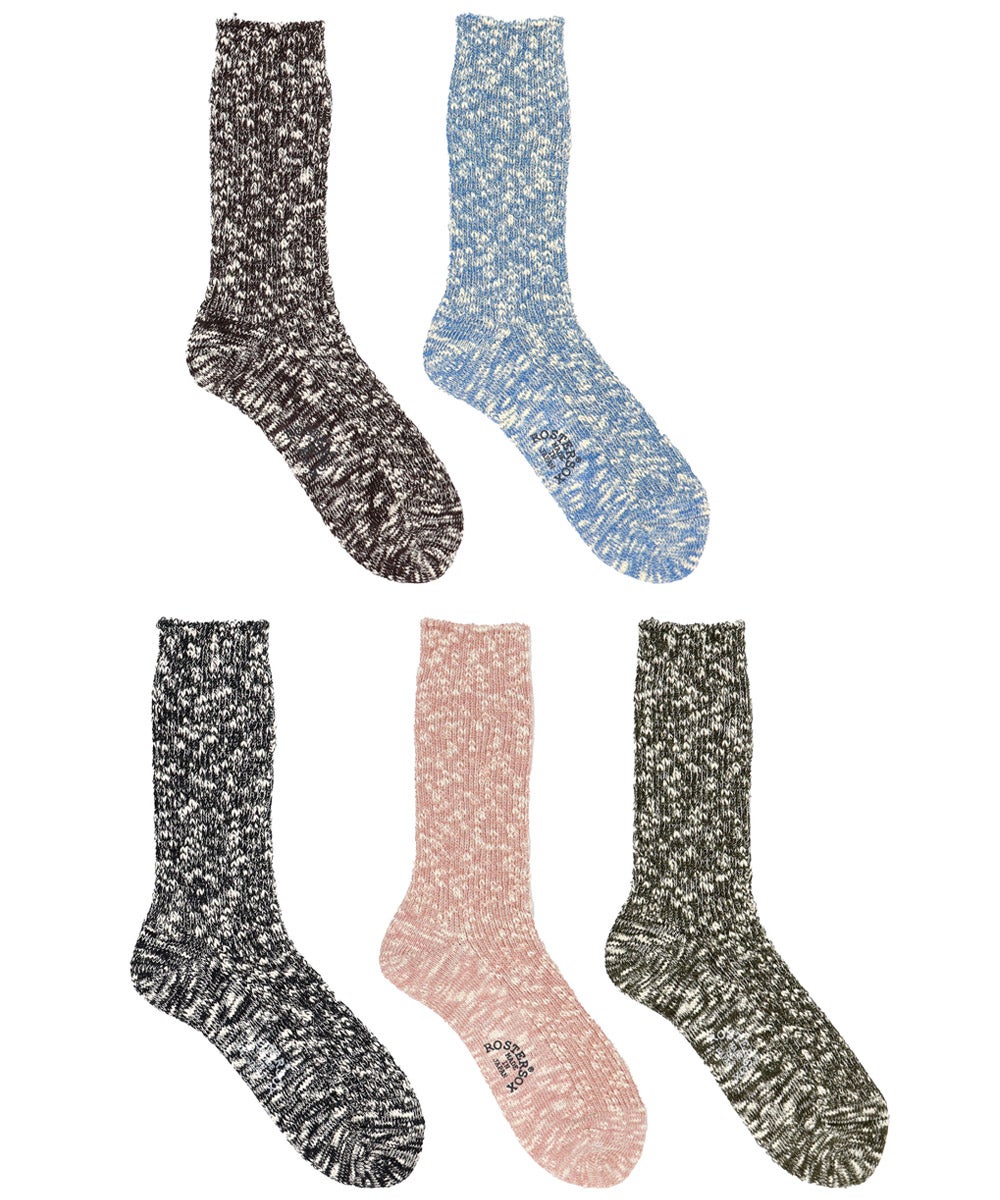 ROSTER SOX BIG SLUB 60 RIB ソックス｜RS-523 | VDS BIRDS EYE