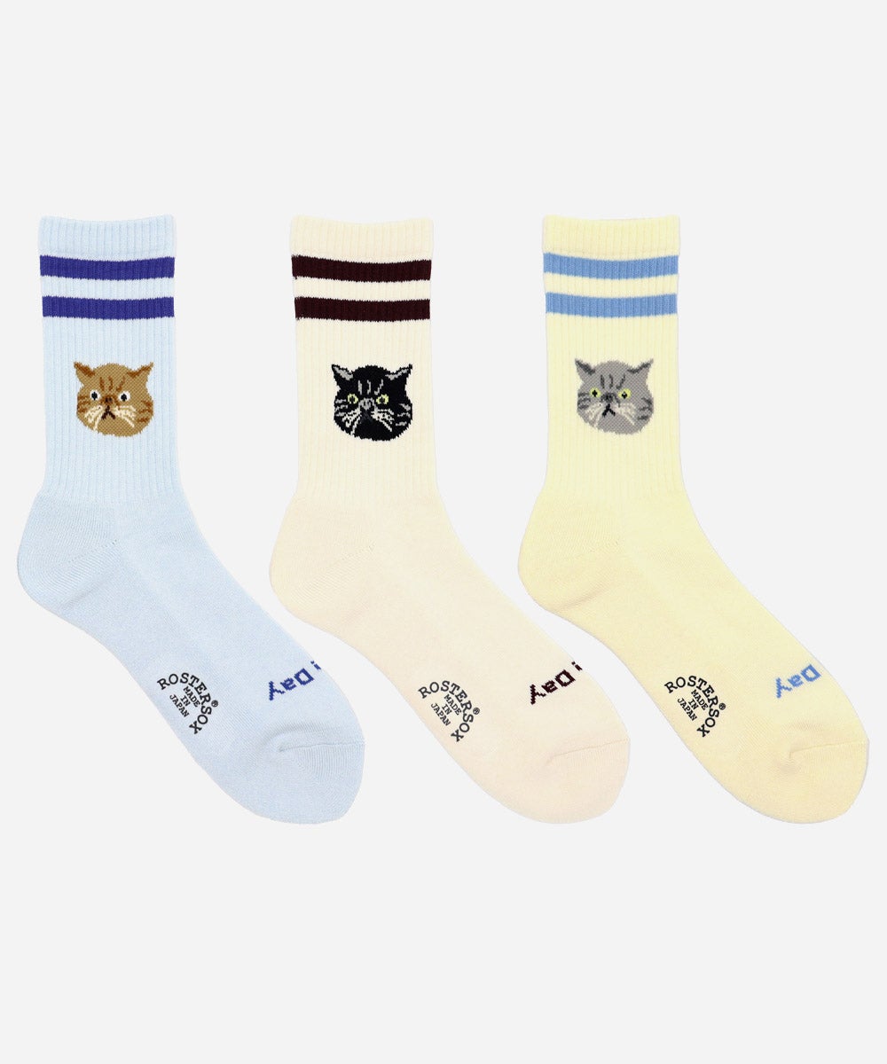 ROSTER SOX 猫 CAT ソックス｜RS-508 | VDS BIRDS EYE